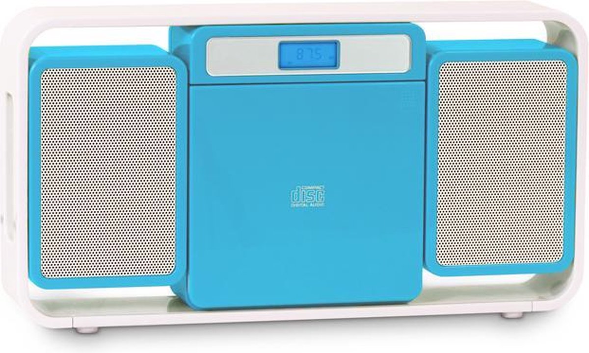 Bigben Micro Radio CD Speler - Wit & Blauw