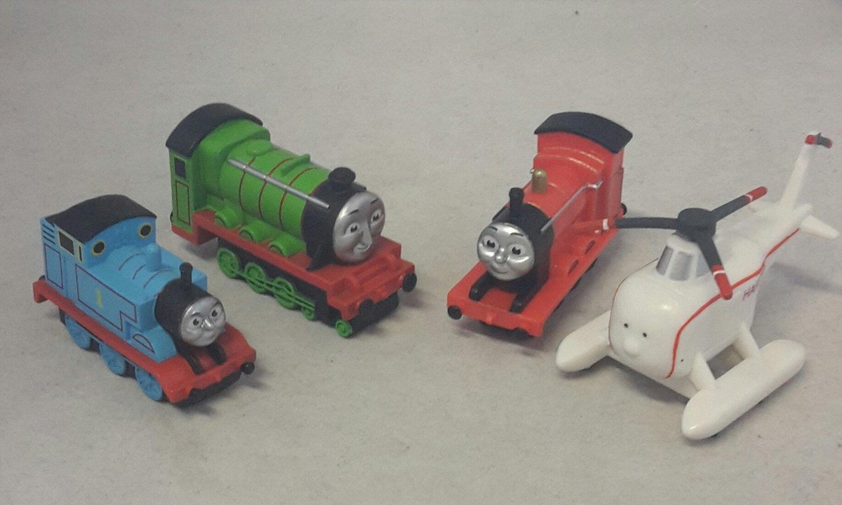 Thomas de trein - speelset 4 stuks - robuust - peuters & kleuters - 5cm