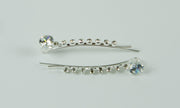 Schuifspelden met glas strass points