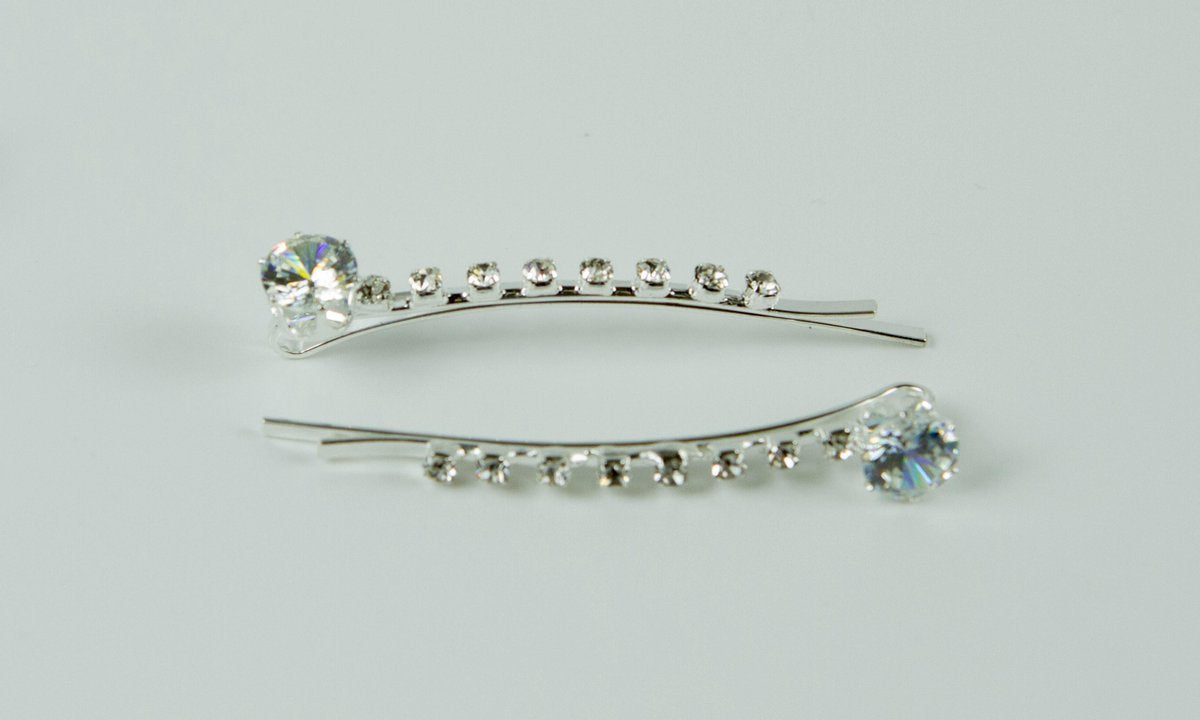 Schuifspelden met glas strass points