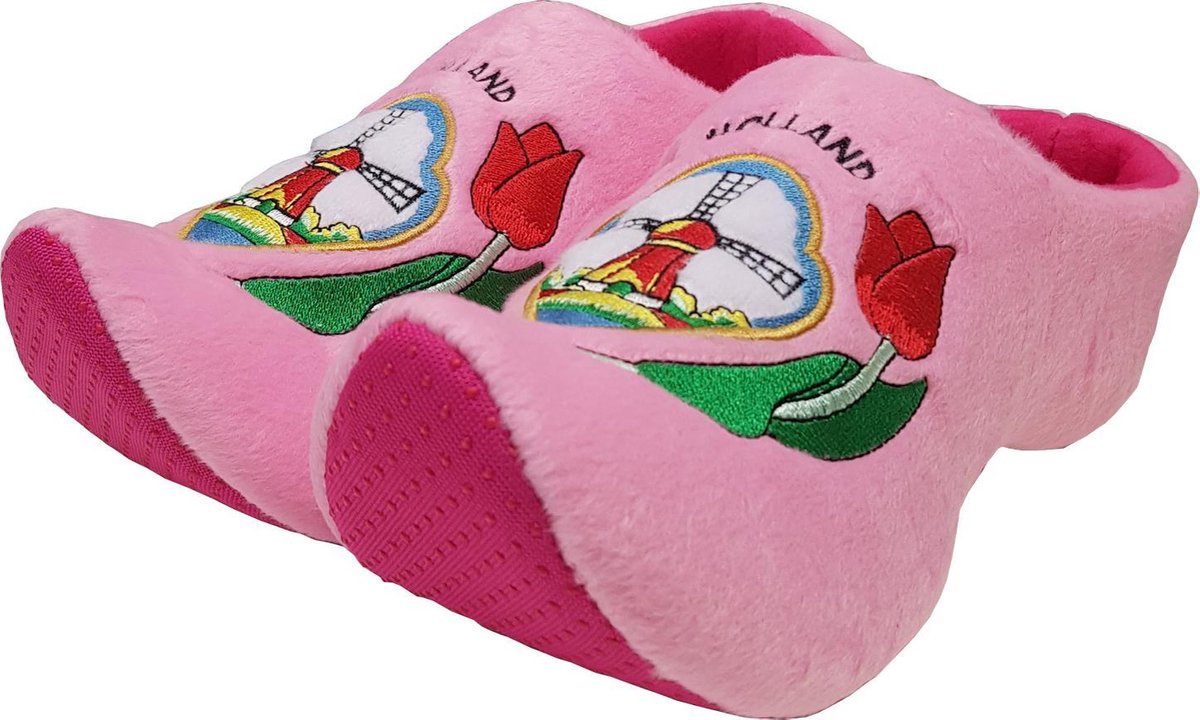 Klomppantoffels / Klompsloffen / Roze dames sloffen - maat 36-38
