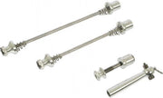 Tranz X Quick Release Set Voor/achter-naaf En Zadelpen Zilver