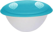 SLAKOM MET DEKSEL 36X16 - 6 L TRANSPARANT/BLAUW OK KEEEPER 10660