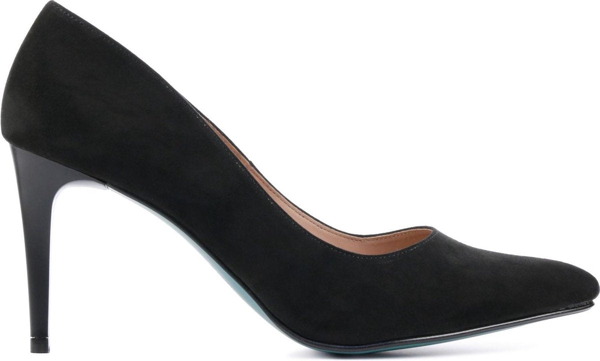 Giulia Vrouwen Suède  Pumps / Damesschoenen Naaldhak hoogte 8 cm en hoger   - Giulia 8 sue - Zwart - Maat 38