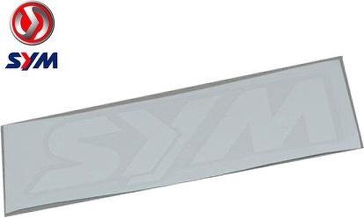 STICKER OEM | SYM WOORD WIT 100X30MM