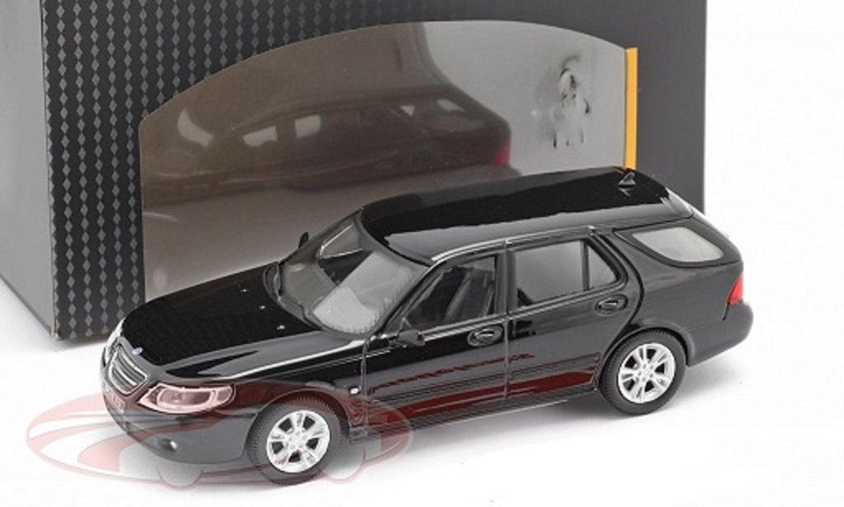 Saab 9.5 Combi 2004 Zwart 1:43 Cararama
