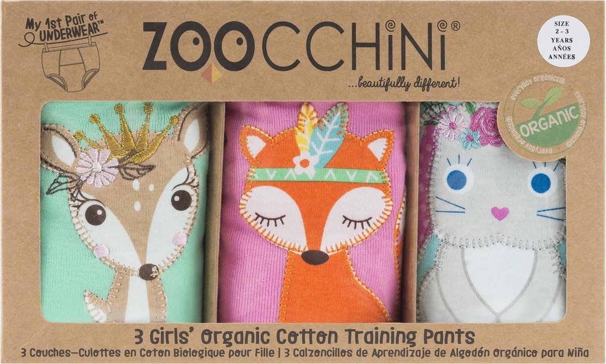 Zoocchini oefenbroekjes girl Woodland Princesses 3-4 jaar
