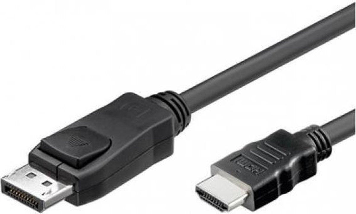 TECHly DisplayPort / HDMI Aansluitkabel 3.00 m ICOC-DSP-H12-030 Zwart [1x DisplayPort stekker - 1x HDMI-stekker]
