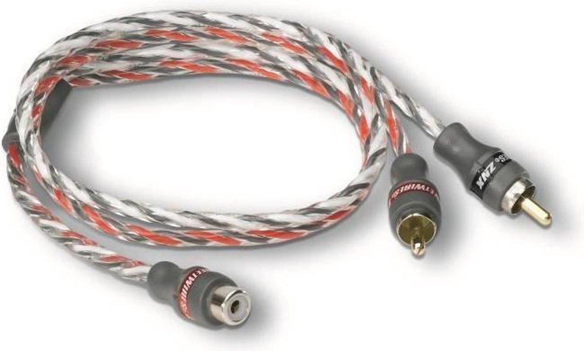 MTX RCA Y-kabel StreetWires ZNXY1F 1 Vrouw 2 Man 50 cm 100% koper ZeroNoise