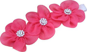 Haarbandje meisjes bloemen | Feest Hoofdband meisjes | Roze Watermeloen kleur | Haarband met kristallen | bloemenmeisje - Bruidsmeisje | Bruiloft -  Fotoshoot | Baby & Peuter | Haaraccessoires meisjes