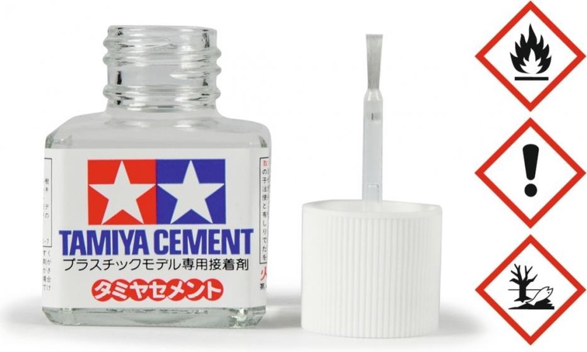 Tamiya 87003 Cement with Brush - Lijm - Potje Lijm