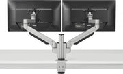BakkerElkhuizen Premium Office Dual Klem/doorvoer Zilver