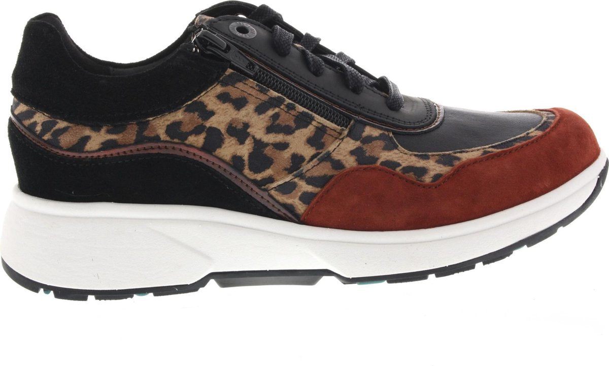 Dames Veterschoenen Xsensible Lima Leopard Combi Multi - Maat 38