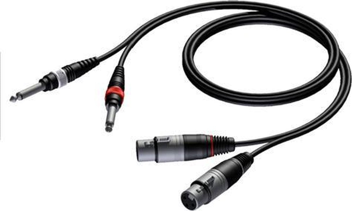 Procab CAB707 2x XLR vrouwelijk - 2x 6