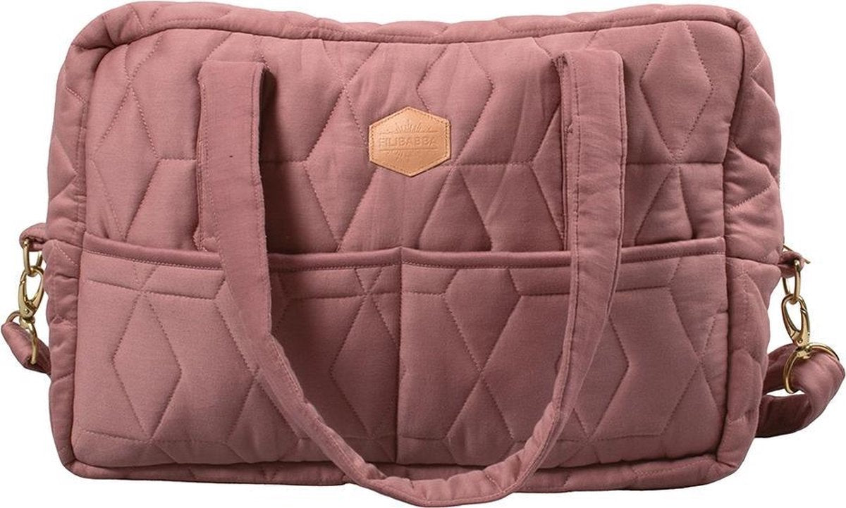 Filibabba Verzorgingstas - Soft Quilt Dark Rose - One Size