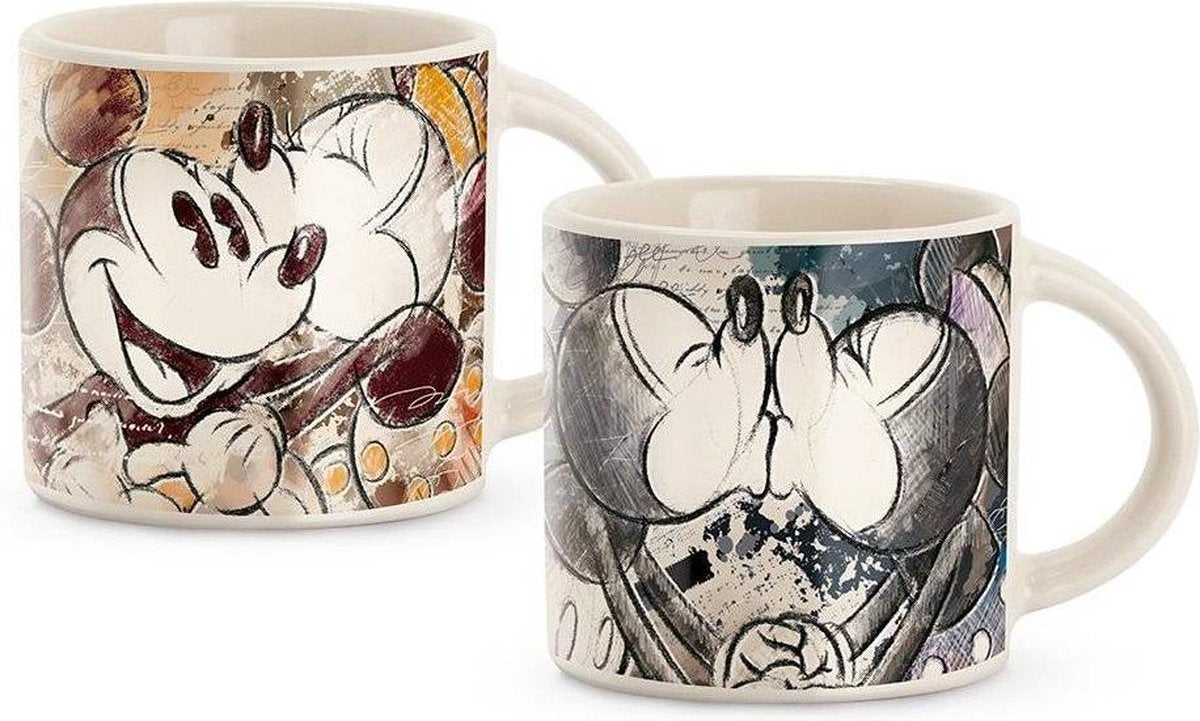 Disney Mickey espresso set tassen oranje