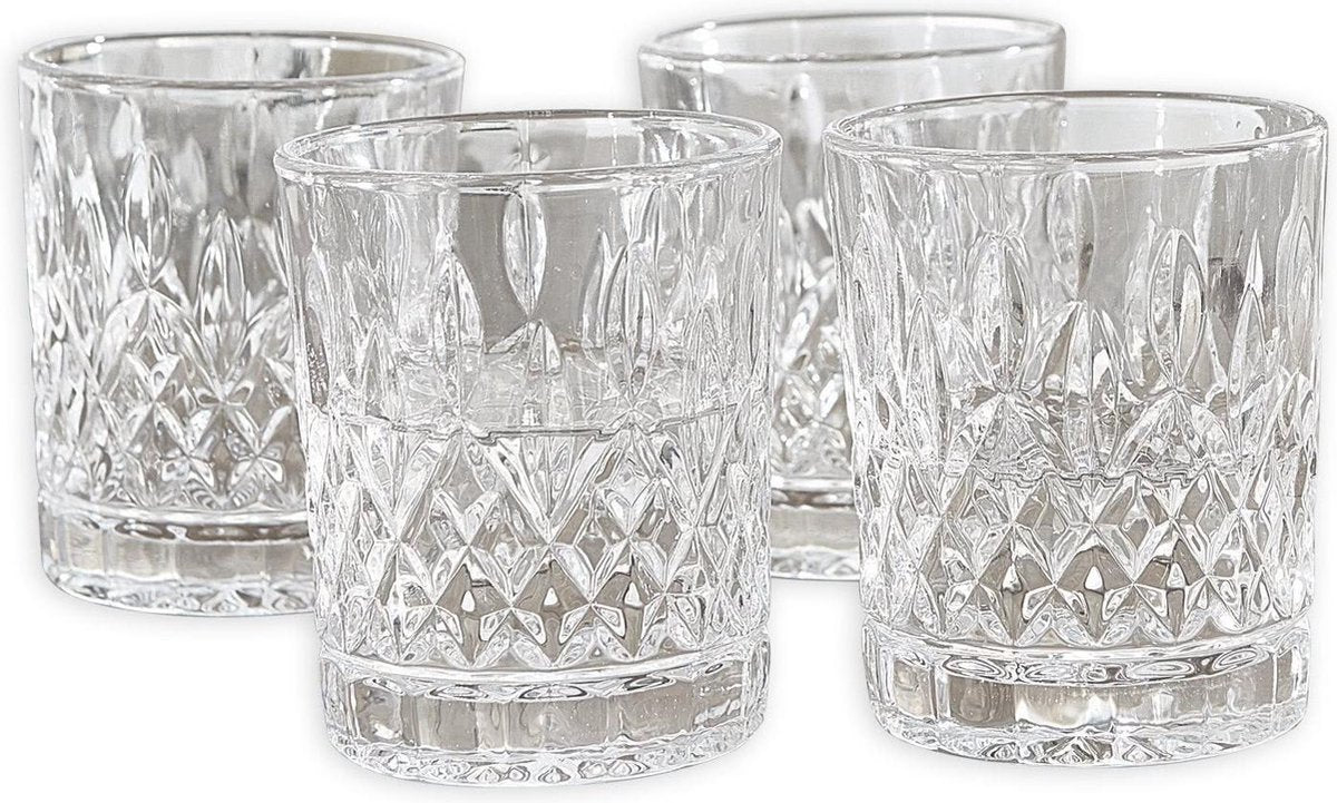 LOBERON Glas set van 4 Crista helder
