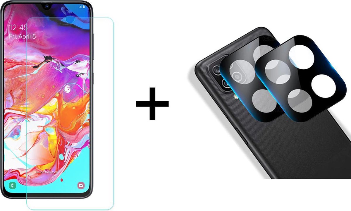 Beschermglas Samsung A22 5G Screenprotector 1 stuk - Samsung Galaxy A22 5G Screenprotector - Samsung A22 5G Screen Protector Camera - 1 stuk