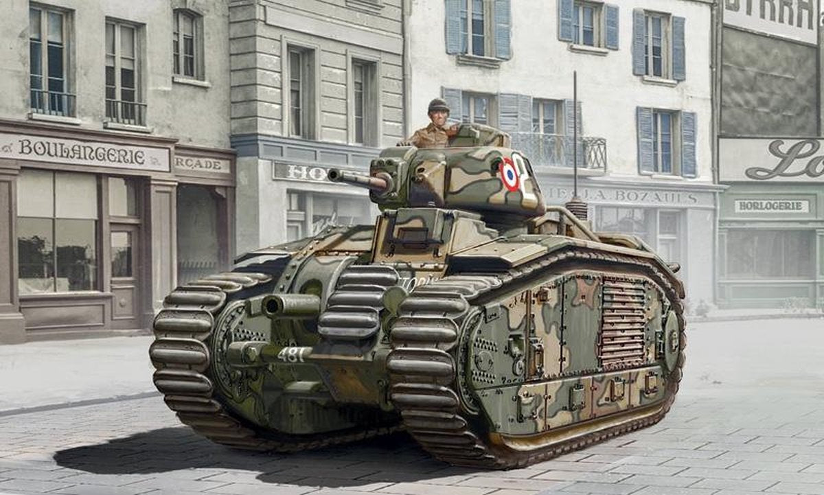 Italeri - Char B1 3 Tank Drivers Incl. 1:56 (Ita15766)