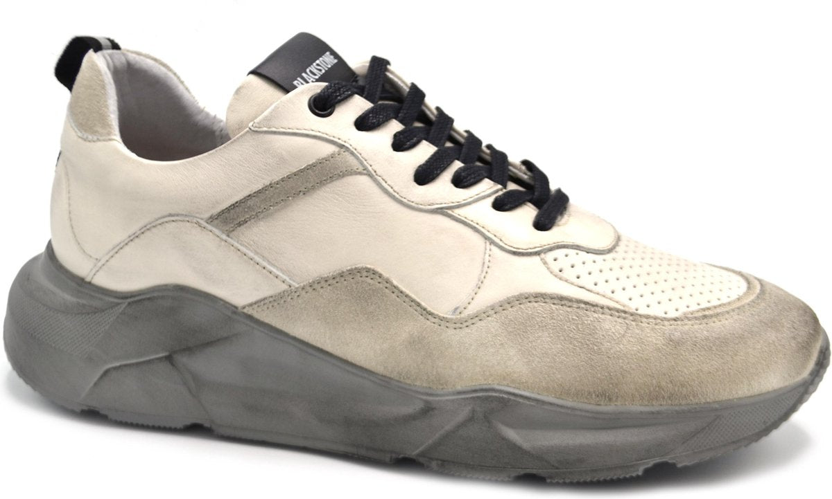 Blackstone - Heren sneakers - Grijs - Leder