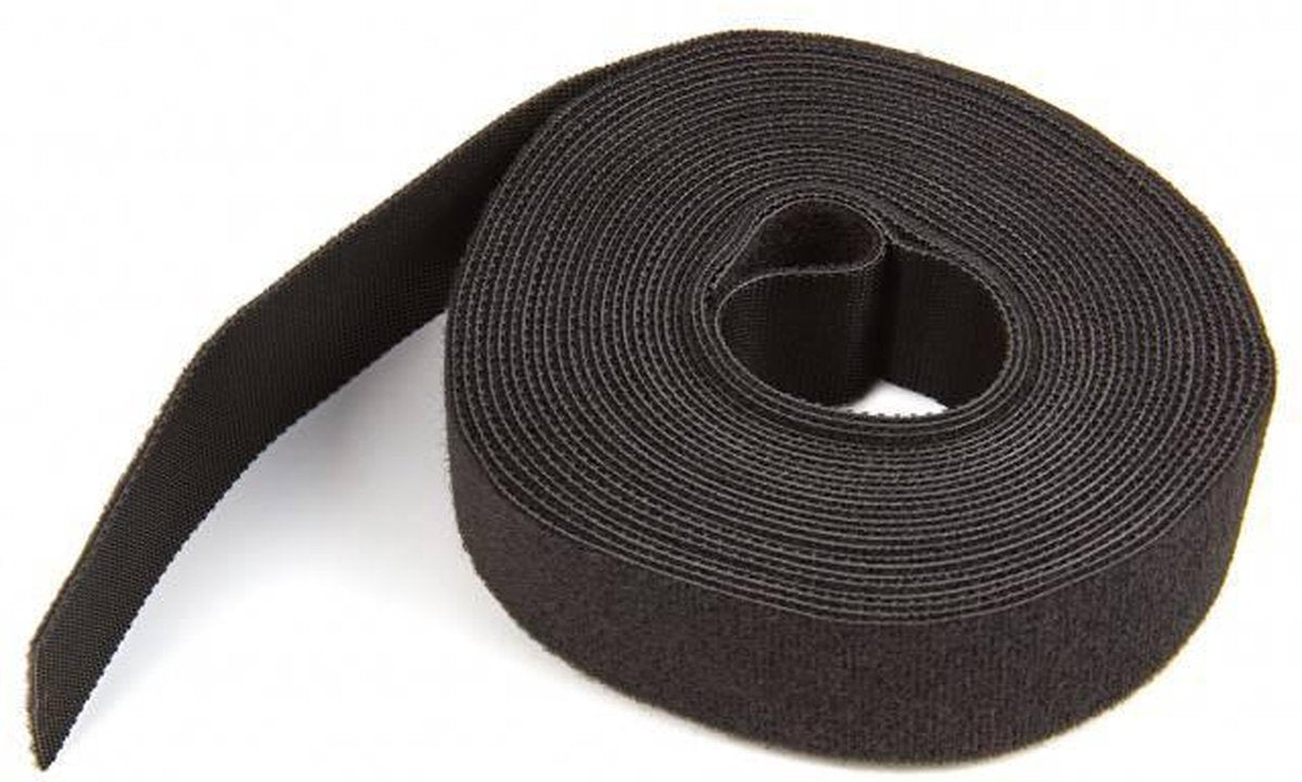 Silverline Zwarte Klittenband Band 25 Mm X 5 M