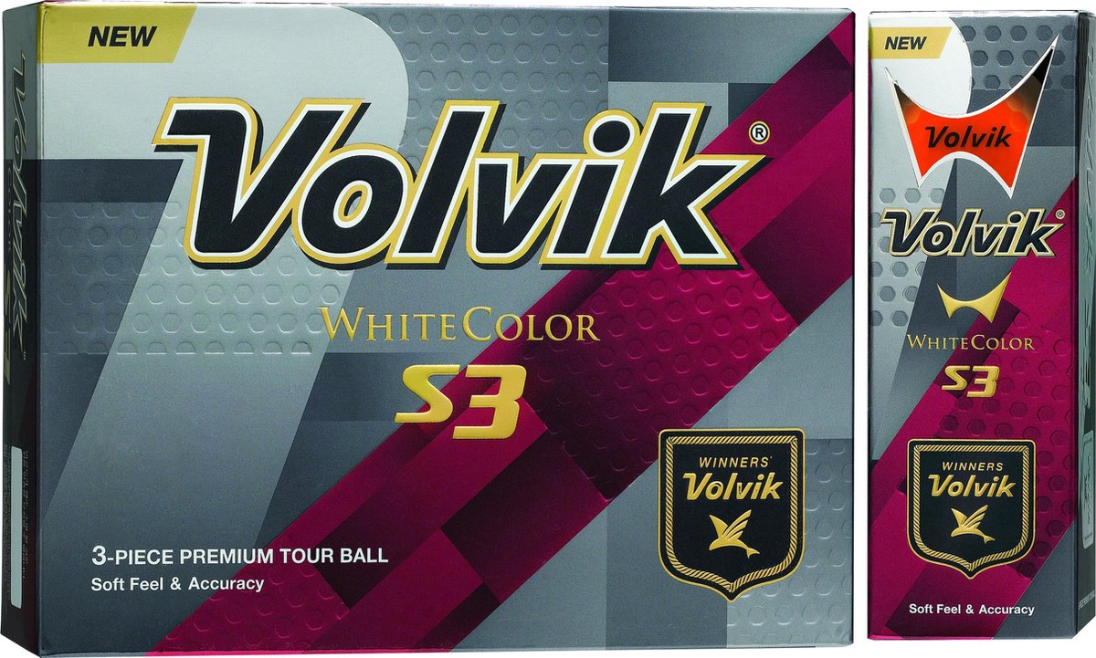 Volvik - S3 golfbal - 12 pack - oranje