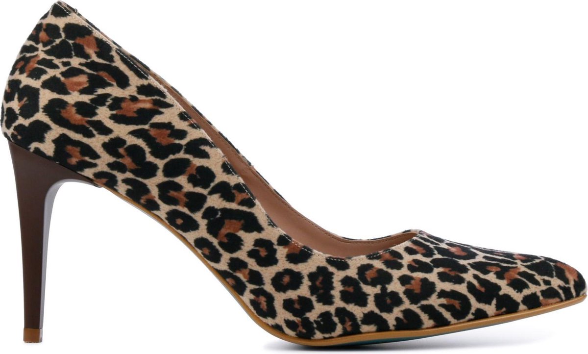 Giulia Vrouwen Suède  Panterprint Pumps / Damesschoenen Naaldhak hoogte 8 cm en hoger   - Giulia 8 sue - Diversen - Maat 38