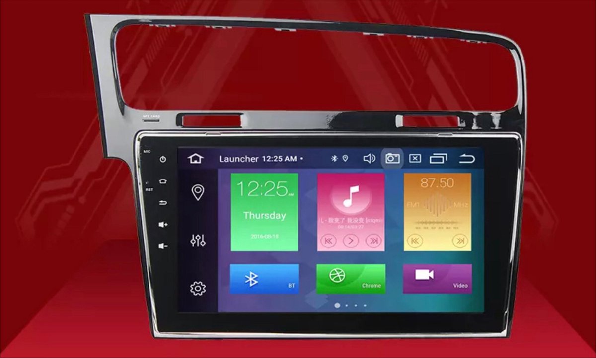 Golf 7 Android 10 PX5 4+64GB navigatie en multimediasysteem  Bluetooth USB WiFi