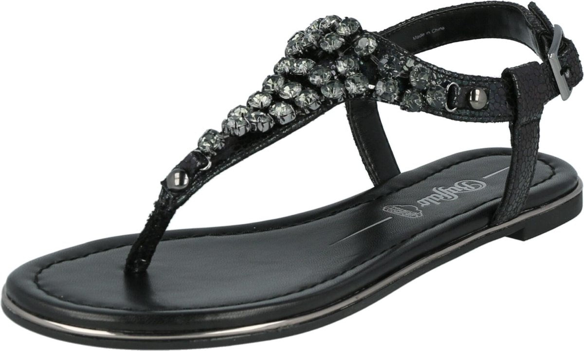 Buffalo teenslipper Zwart-39