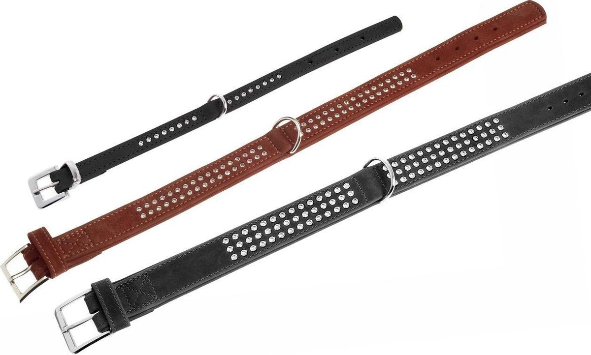 Collar buffalo rhine. 60cm 40mm l.brown