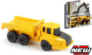 Maisto Volvo A25G HAULER W/BED geel/zwart schaalmodel 3"