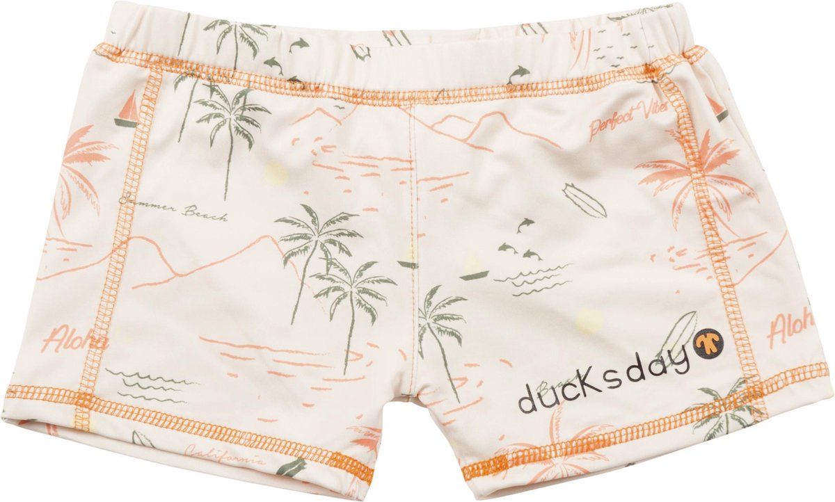 Ducksday - UV Zwembroek voor jongens - UPF50+ - Waikiki - 98/104
