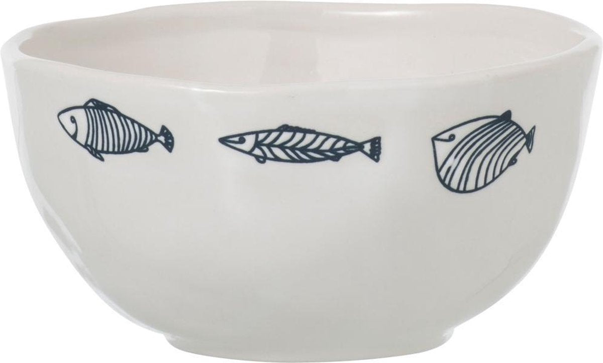 J-Line Kom Vissen Dolomiet Blauw
