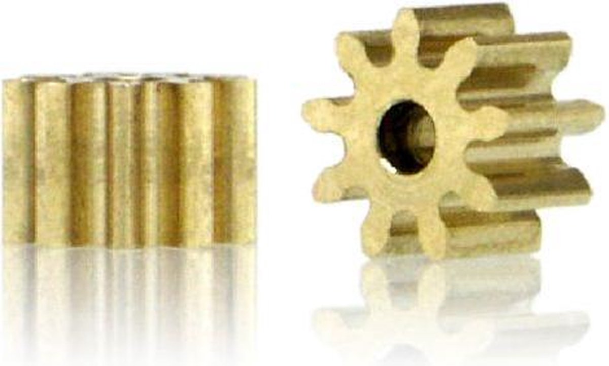Slot.it - Brass Pinions 9 Teeth ��5.5mm (2x) In ��1.5mm - SL-PI559O15 - modelbouwsets