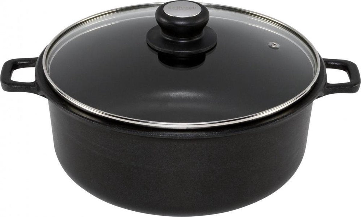 de Buyer choc extreme braadpan met glazen deksel 28cm inductie