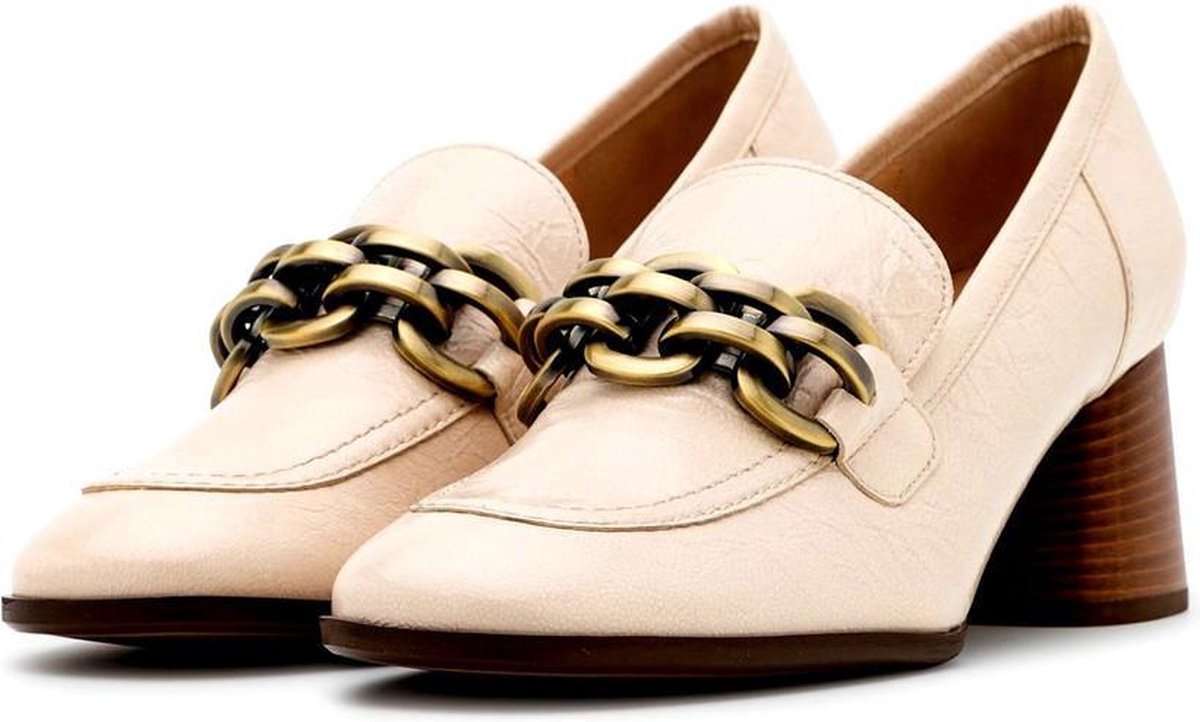 Högl 2-106210-1600 - dames pump - creme - maat 35