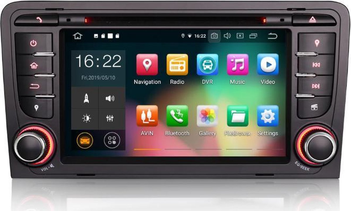 Voltario® 7 “ Android 9.0 Autoradio voor AUDI inclusief navigatie