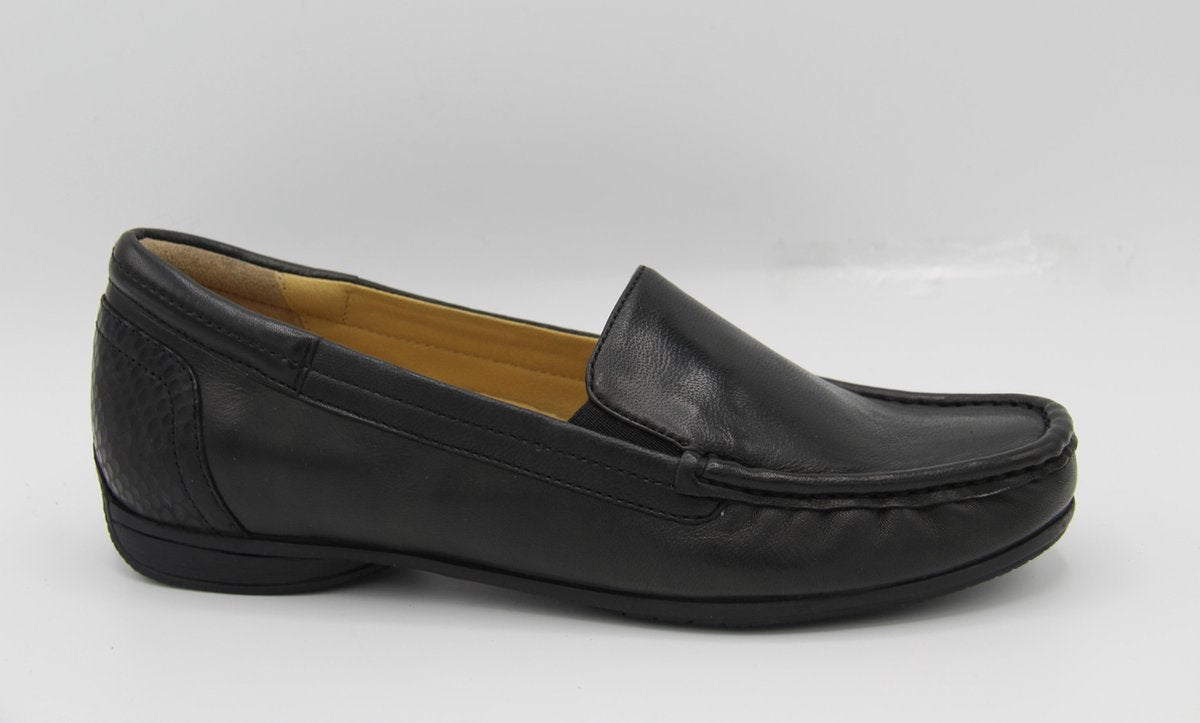 Helioform- 305.023- moccassin zwart- instapper- h- maat 38
