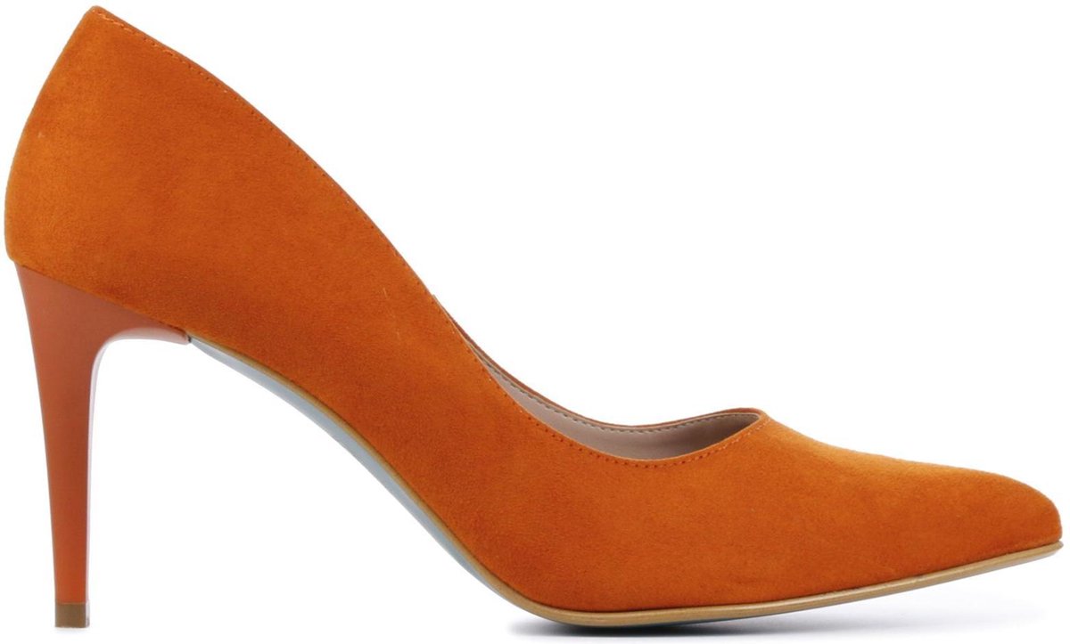 Giulia Vrouwen Suède  Pumps / Damesschoenen  hoogte 8 cm en hoger   - Giulia 8 sue - Bruin - Maat 40