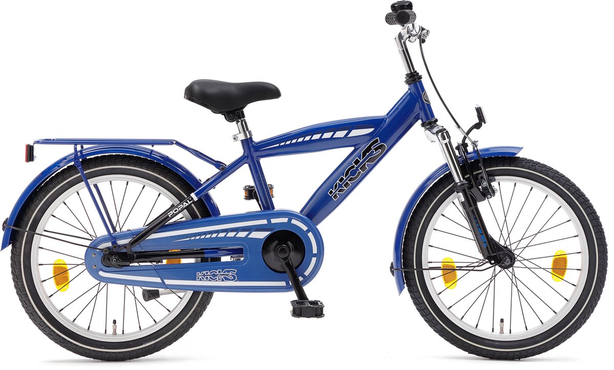 Supersuper Kicks Kinderfiets - 18 inch - Blauw