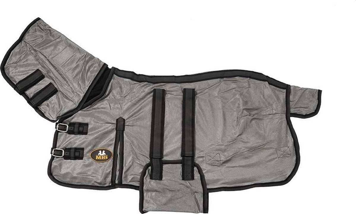 MHS Vliegendeken met Vaste Hals Grey 145cm