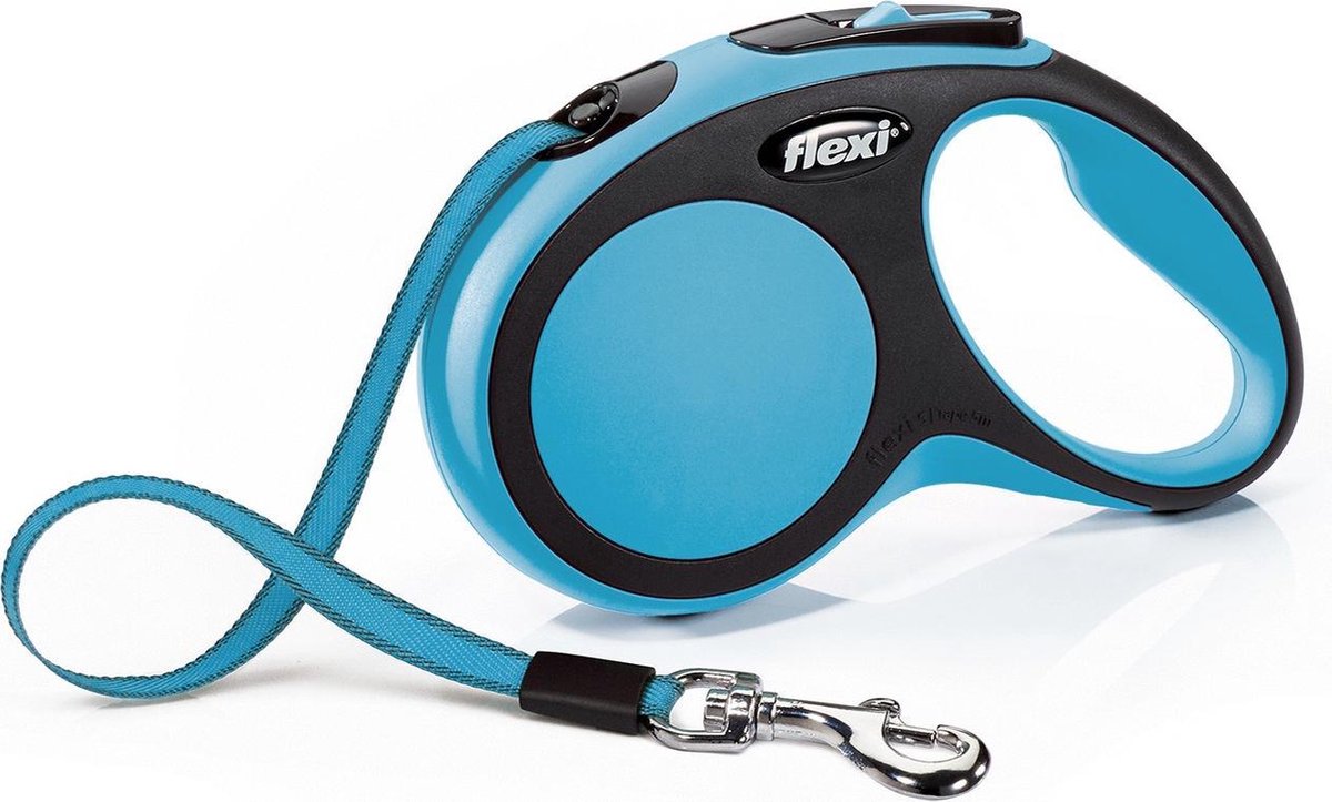 Flexi New Comfort Tape - Hondenriem - Blauw - S - 5 m - (<15 kg)