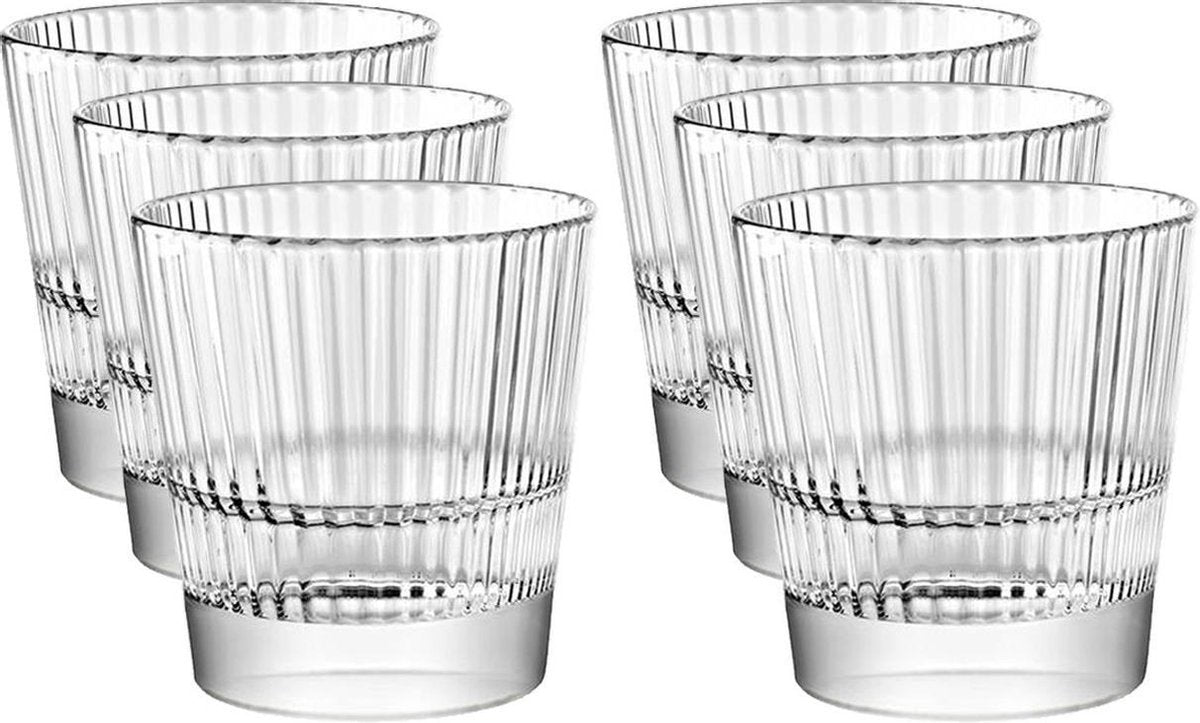 12x Drinkglazen/waterglazen Diva transparant 300 ml - Koffie/thee glazen Diva 300 ml