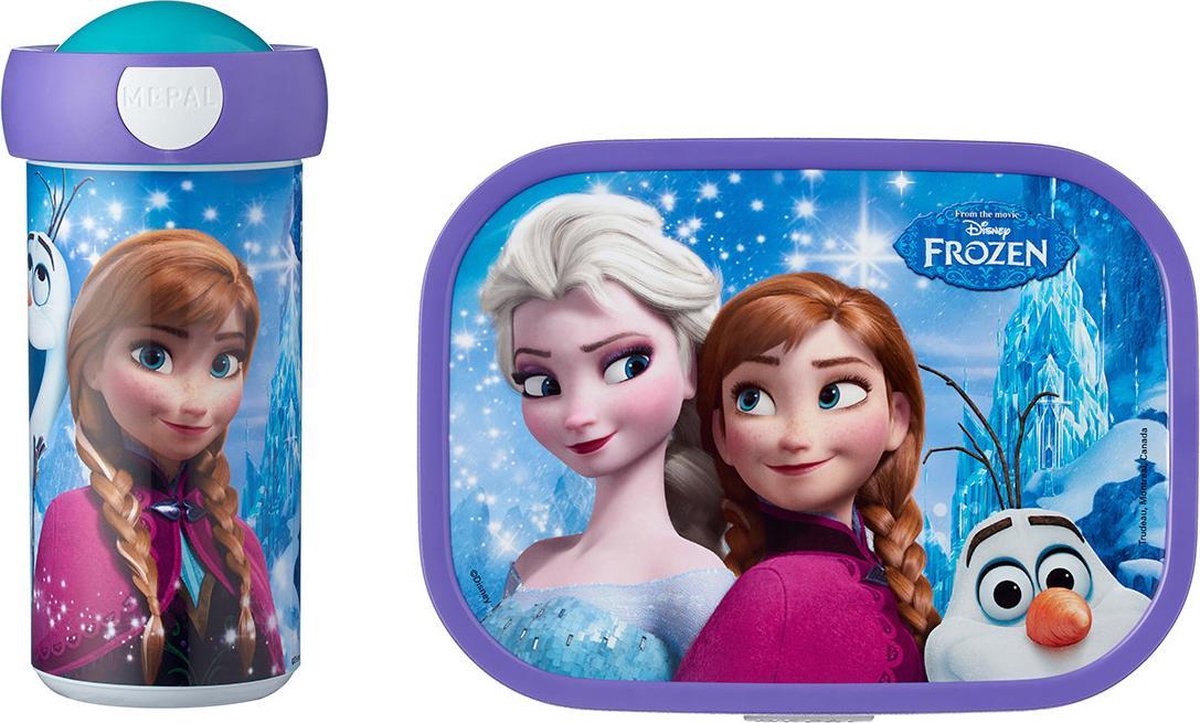 Mepal – Lunchset campus (sb + lb) – schoolbeker en broodtrommel voor kinderen – Frozen sisters forever– bento box - lekvrij