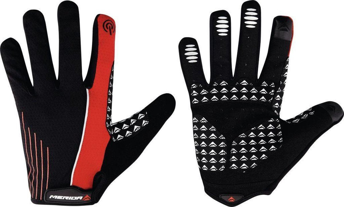 HANDSCHOENEN LANG LIGHT SPORT ZWART/RED L
