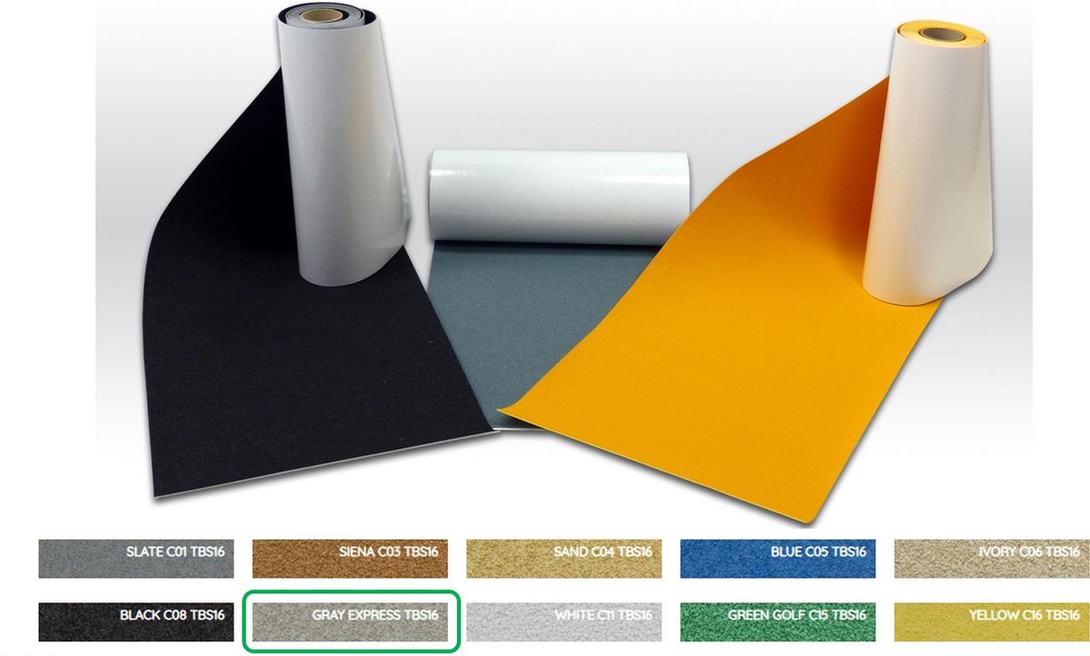 Proople TBS 16 Express grijze Anti-slip 500 x 128 cm