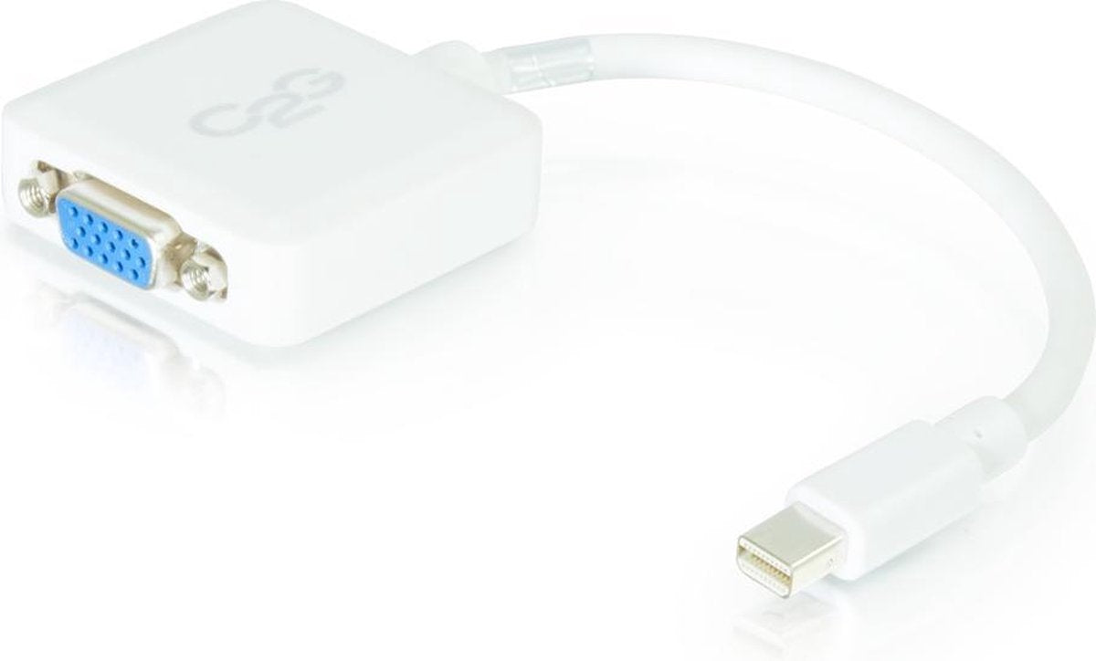 C2G 20cm Mini DisplayPort M / VGA F HD15 F Wit