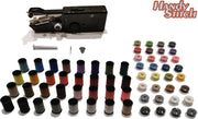 Handy Stitch - PREMIUM Handnaaimachine met 64 Spoelen garen en accessoires - Compact - Draadloos - Draagbare reis naaimachine - Elektrisch of op Batterijen