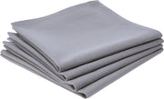 Atmosphera Katoenen servetten Grijs - 4 stuks - Stoffen servetten  - 40 x 40 cm