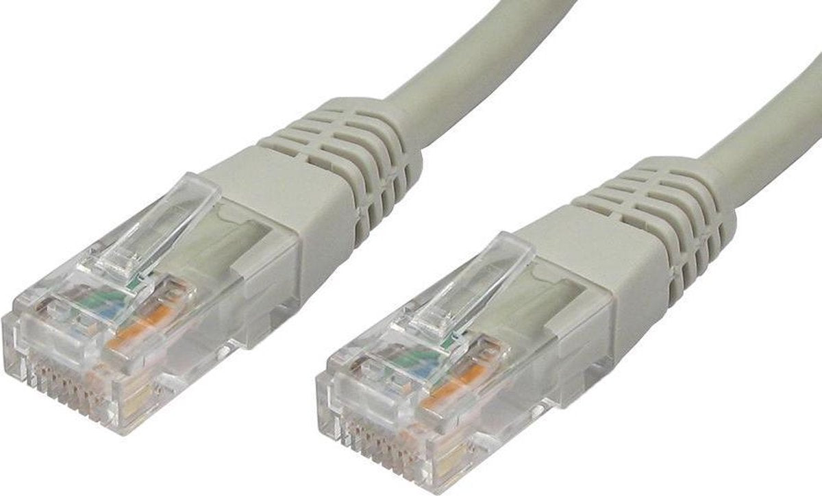 Internetkabel - Cat 5e UTP-kabel - 15 m - grijs
